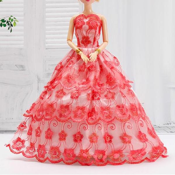 30CM Mini Puppe Sammlung Kleidung Mädchen Spielzeug 3D Große Augen BJD Prinzessin Volle Outfits Kleider Sammlung Kinder Puppe geschenk only clothes von Joom DACH