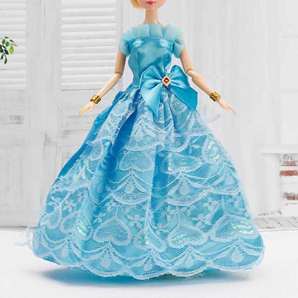 30CM Mini Puppe Sammlung Kleidung Mädchen Spielzeug 3D Große Augen BJD Prinzessin Volle Outfits Kleider Sammlung Kinder Puppe geschenk only clothes von Joom DACH