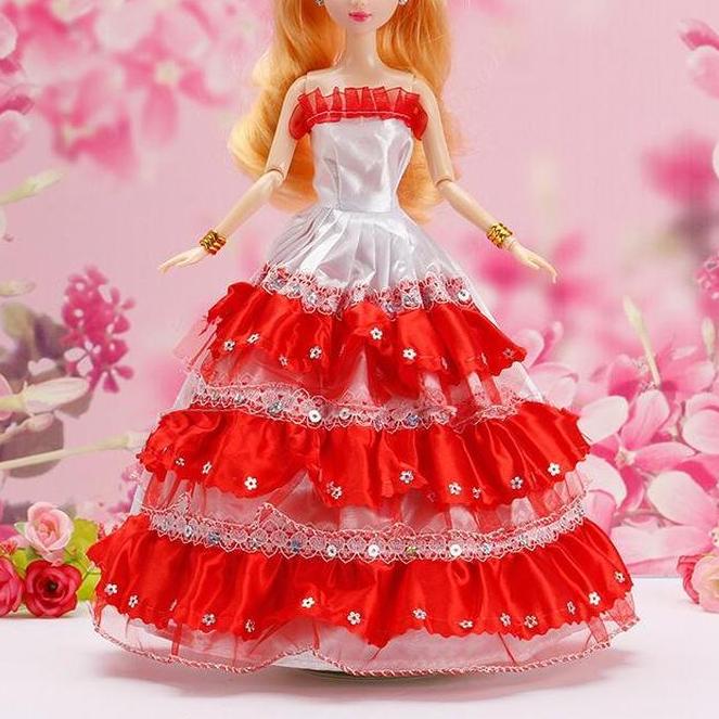 30CM Mini Puppe Sammlung Kleidung Mädchen Spielzeug 3D Große Augen BJD Prinzessin Volle Outfits Kleider Sammlung Kinder Puppe geschenk only clothes von Joom DACH