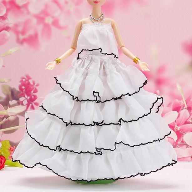 30CM Mini Puppe Sammlung Kleidung Mädchen Spielzeug 3D Große Augen BJD Prinzessin Volle Outfits Kleider Sammlung Kinder Puppe geschenk only clothes von Joom DACH