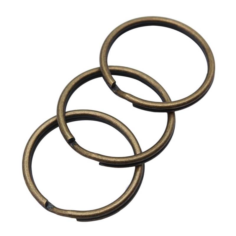 30mm Schlüsselanhänger 4 Größen 6 Farben Zubehör Teile Mädchen Schmuck Kawaii Zubehör A01-10pcs-1.2x15mm-Bronze von Joom DACH