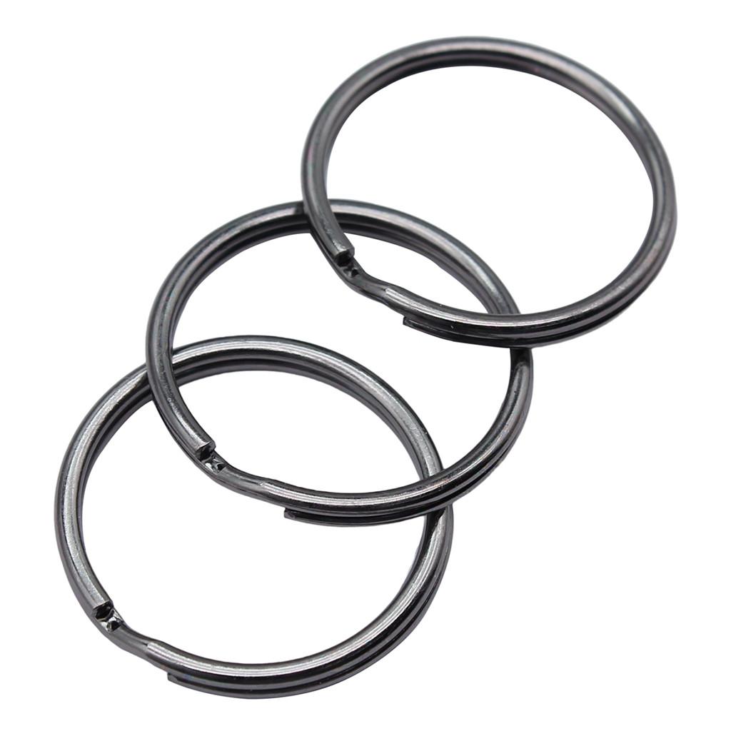 30mm Schlüsselanhänger 4 Größen 6 Farben Zubehör Teile Mädchen Schmuck Kawaii Zubehör A09-10pcs-1.2x20mm-Gun Black von Joom DACH