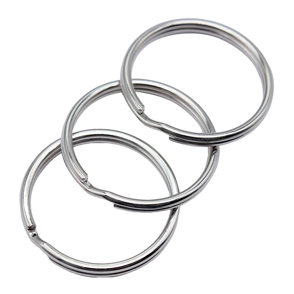 30mm Schlüsselanhänger 4 Größen 6 Farben Zubehör Teile Mädchen Schmuck Kawaii Zubehör A18-10pcs-1.5x25mm-Nickel von Joom DACH