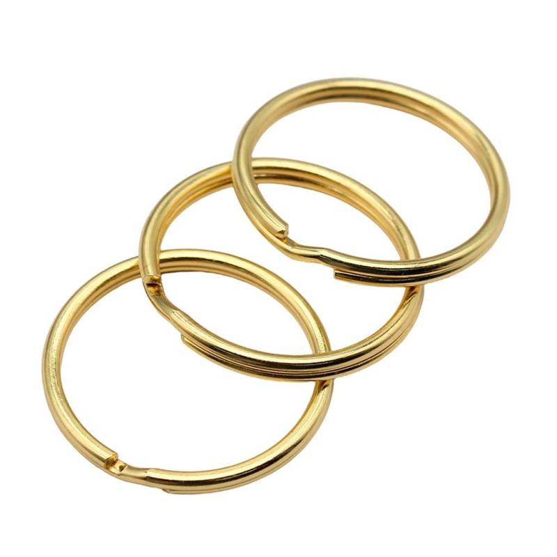 30mm Schlüsselanhänger 4 Größen 6 Farben Zubehör Teile Mädchen Schmuck Kawaii Zubehör A20-10pcs-1.8x30mm-Gold von Joom DACH