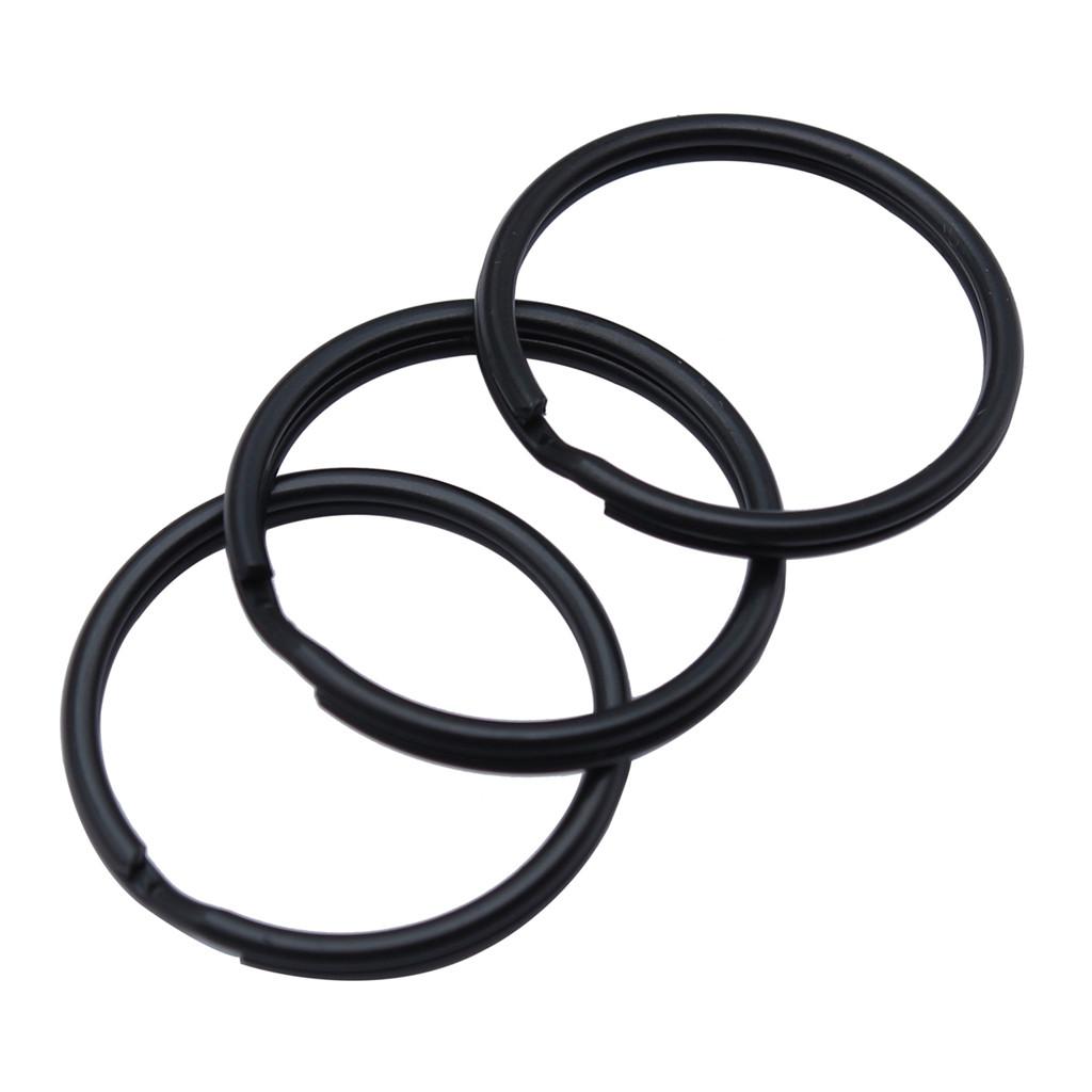 30mm Schlüsselanhänger 4 Größen 6 Farben Zubehör Teile Mädchen Schmuck Kawaii Zubehör A23-10pcs-1.8x30mm-Matte Black von Joom DACH