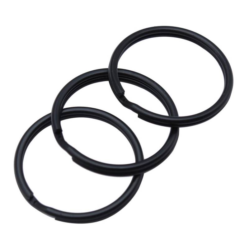 30mm Schlüsselanhänger 4 Größen 6 Farben Zubehör Teile Mädchen Schmuck Kawaii Zubehör A23-10pcs-1.8x30mm-Matte Black von Joom DACH