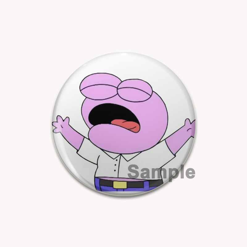 32/44/58mm Cartoon Tier Schmetterling/Krieger Gans/Gestapelte Katze Abzeichen Kunst Schreiben Being Kind Ist Punk Broschen Rucksack Zubehör Decor Pin 32mm von Joom DACH