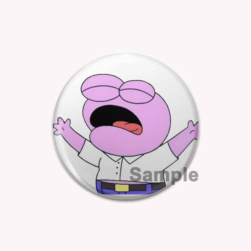 32/44/58mm Cartoon Tier Schmetterling/Krieger Gans/Gestapelte Katze Abzeichen Kunst Schreiben Being Kind Ist Punk Broschen Rucksack Zubehör Decor Pin 32mm von Joom DACH