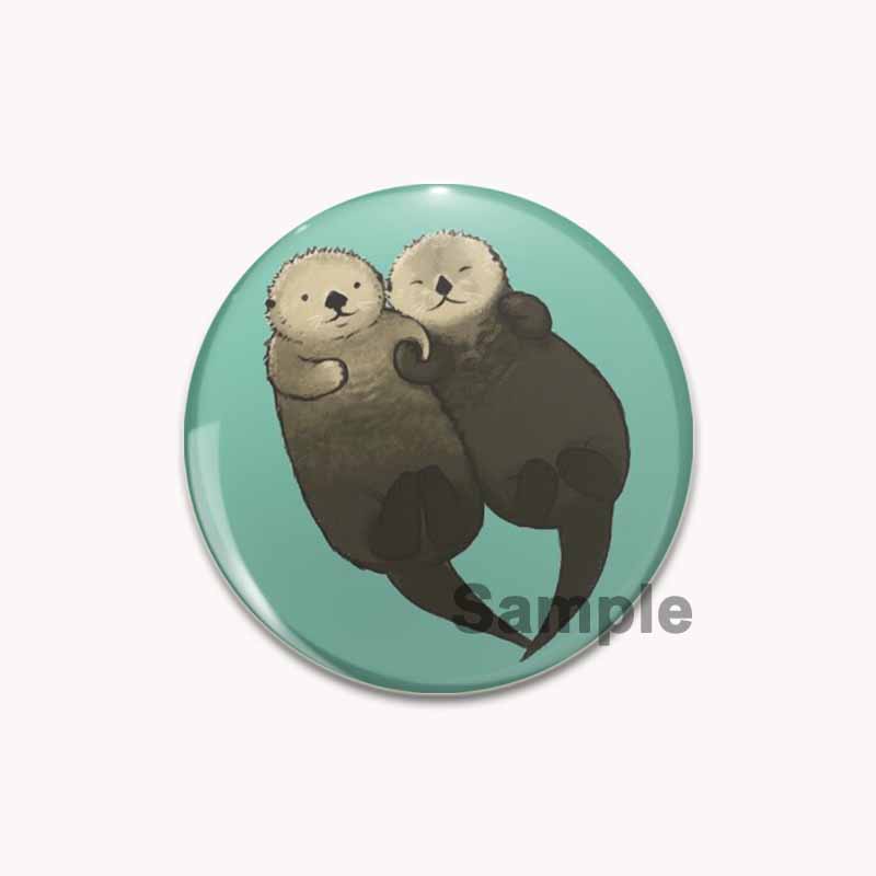 32/44/58mm Cartoon Tier Schmetterling/Krieger Gans/Gestapelte Katze Abzeichen Kunst Schreiben Being Kind Ist Punk Broschen Rucksack Zubehör Decor Pin 32mm von Joom DACH