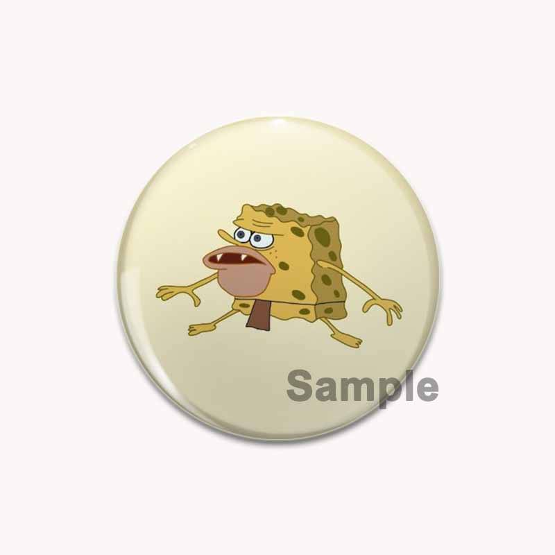 32/44/58mm Cartoon Tier Schmetterling/Krieger Gans/Gestapelte Katze Abzeichen Kunst Schreiben Being Kind Ist Punk Broschen Rucksack Zubehör Decor Pin 44mm von Joom DACH