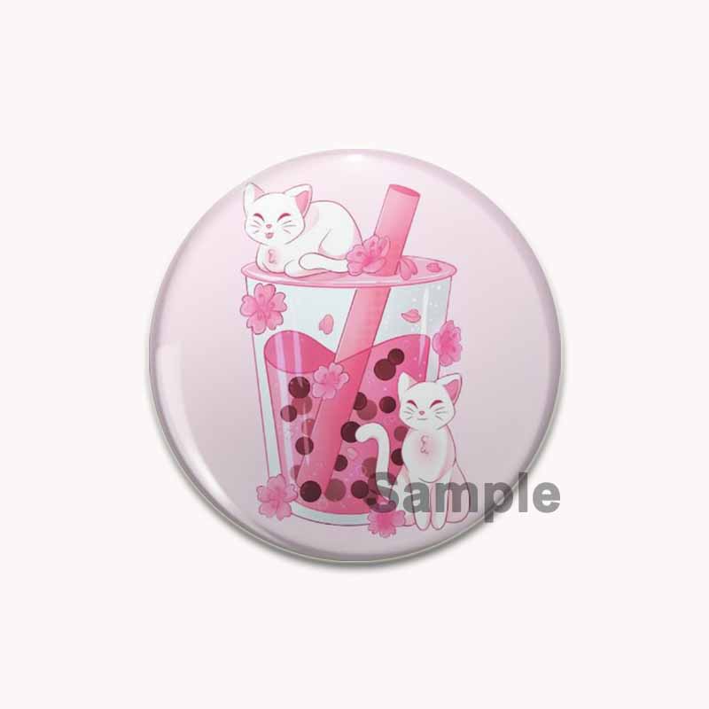 32/44/58mm Cartoon Tier Schmetterling/Krieger Gans/Gestapelte Katze Abzeichen Kunst Schreiben Being Kind Ist Punk Broschen Rucksack Zubehör Decor Pin 44mm von Joom DACH