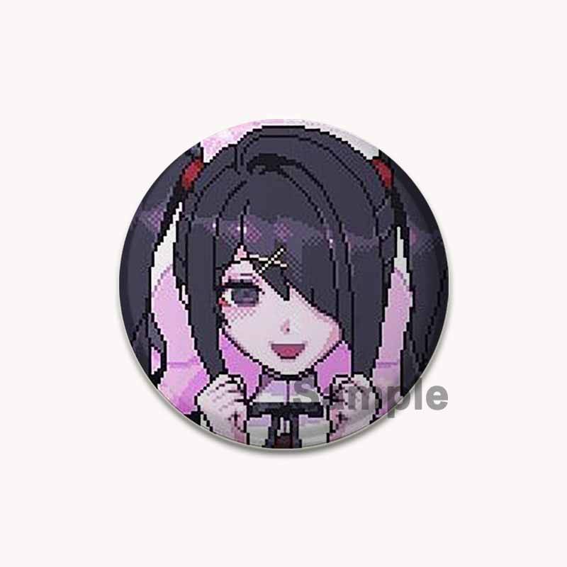 32/44/58mm Needy Girl Overdose Spiel Emaille Pin Niedliche Anime Broschen Handgefertigte Anstecknadeln Cartoon Abzeichen Rucksack Hut Schmuck Accessoires 32mm von Joom DACH