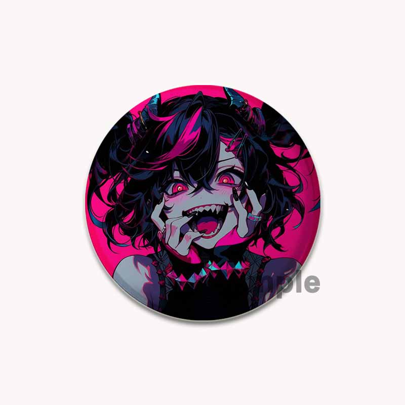 32/44/58mm Needy Girl Overdose Spiel Emaille Pin Niedliche Anime Broschen Handgefertigte Anstecknadeln Cartoon Abzeichen Rucksack Hut Schmuck Accessoires 32mm von Joom DACH