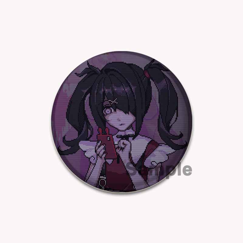 32/44/58mm Needy Girl Overdose Spiel Emaille Pin Niedliche Anime Broschen Handgefertigte Anstecknadeln Cartoon Abzeichen Rucksack Hut Schmuck Accessoires 32mm von Joom DACH