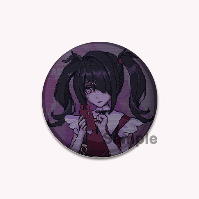 32/44/58mm Needy Girl Overdose Spiel Emaille Pin Niedliche Anime Broschen Handgefertigte Anstecknadeln Cartoon Abzeichen Rucksack Hut Schmuck Accessoires 32mm von Joom DACH