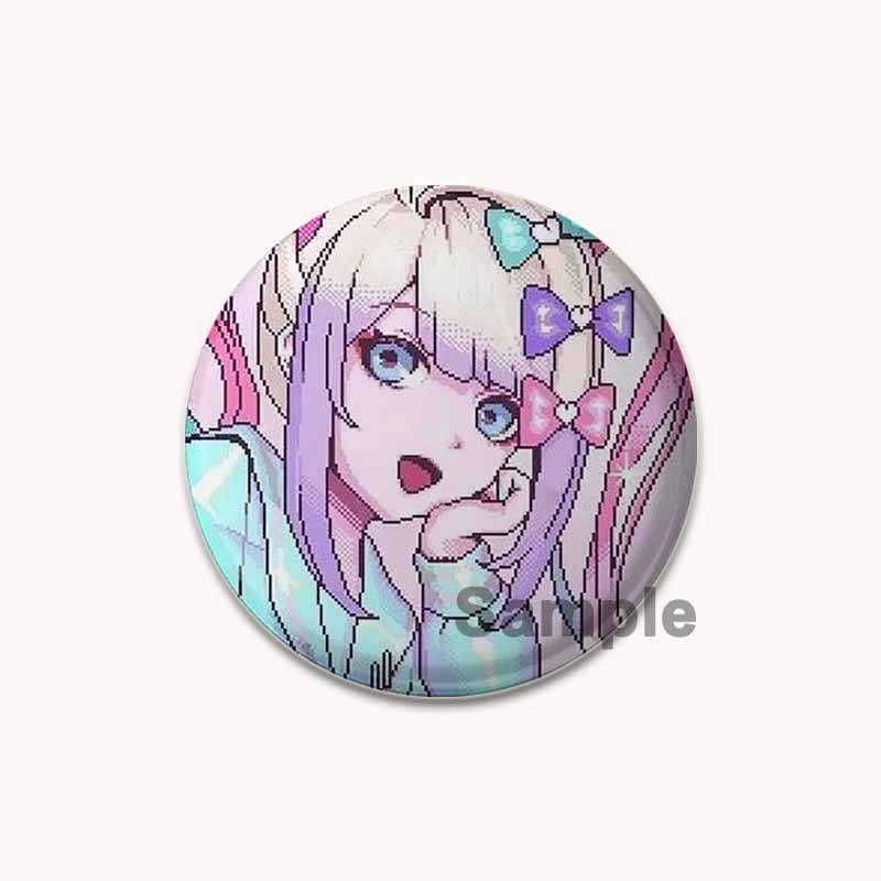 32/44/58mm Needy Girl Overdose Spiel Emaille Pin Niedliche Anime Broschen Handgefertigte Anstecknadeln Cartoon Abzeichen Rucksack Hut Schmuck Accessoires 32mm von Joom DACH