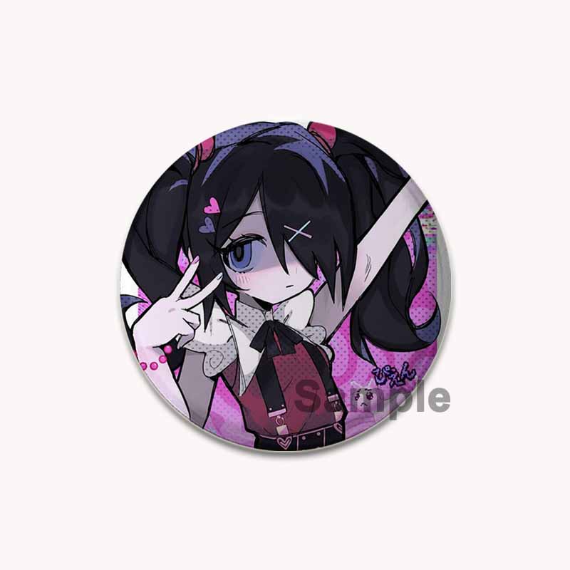 32/44/58mm Needy Girl Overdose Spiel Emaille Pin Niedliche Anime Broschen Handgefertigte Anstecknadeln Cartoon Abzeichen Rucksack Hut Schmuck Accessoires 44mm von Joom DACH