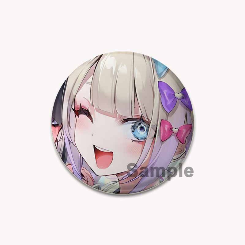 32/44/58mm Needy Girl Overdose Spiel Emaille Pin Niedliche Anime Broschen Handgefertigte Anstecknadeln Cartoon Abzeichen Rucksack Hut Schmuck Accessoires 44mm von Joom DACH
