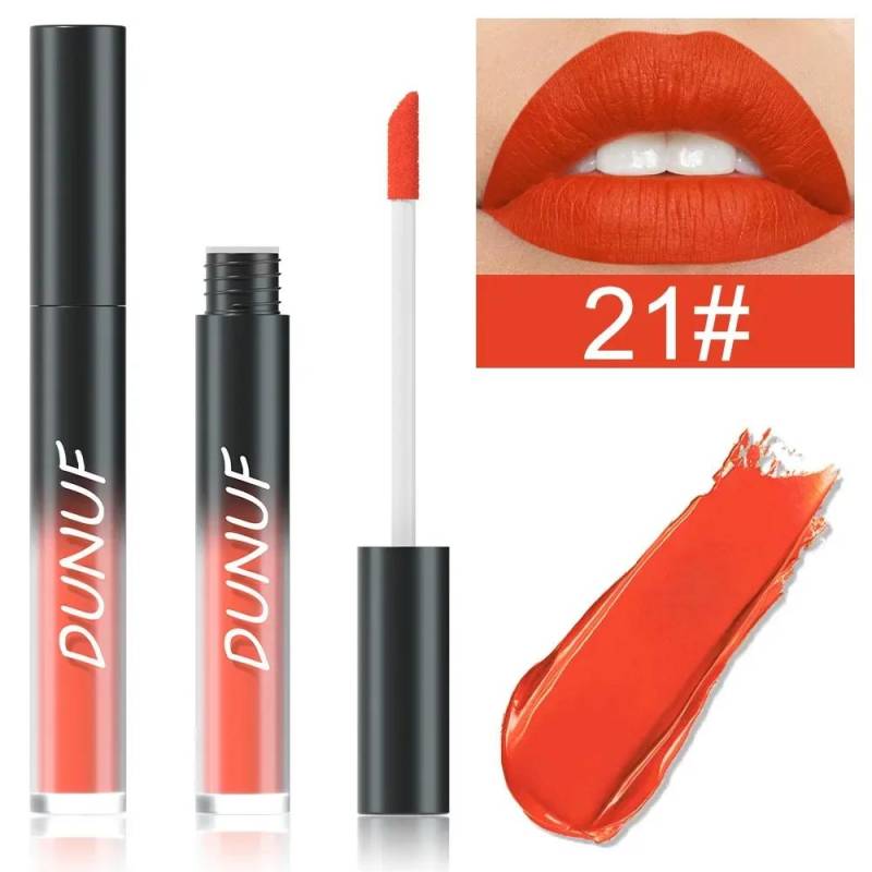 32 Farben Lippenstift Matt Dauerhafter Lipgloss Feuchtigkeitsspendender Antihaft-Becher Halloween-Party Lila Blau Schwarz Hochpigmentierte Lippenglasur 21 von Joom DACH