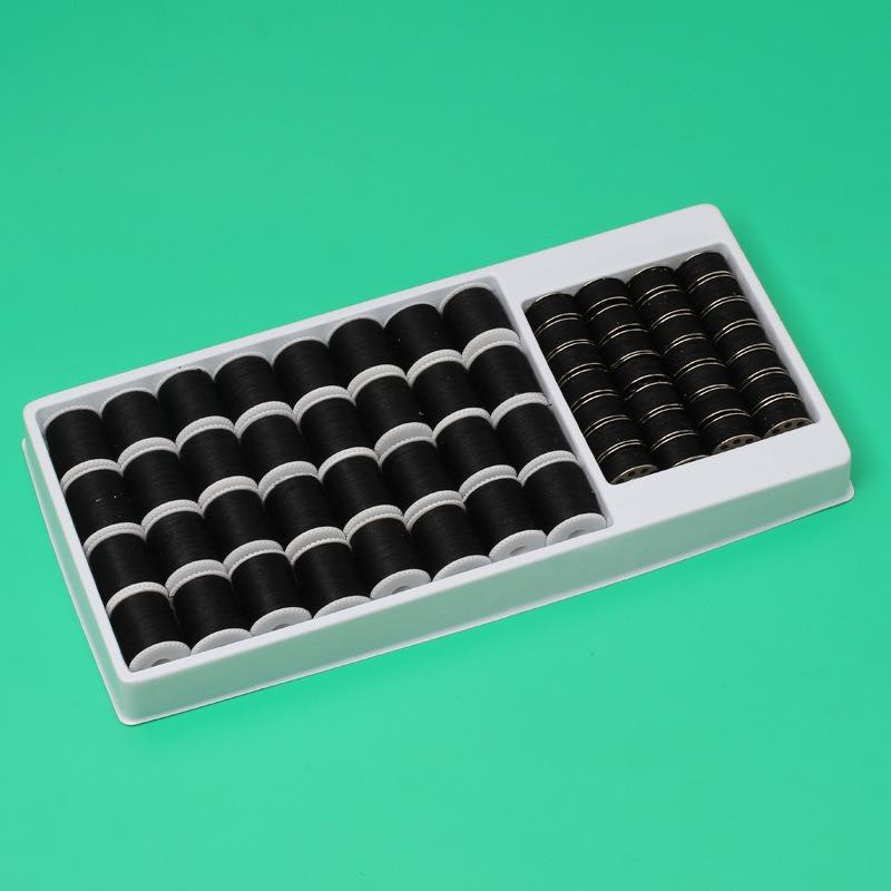 32 Garnrollen mit 28 Spulen aus Metall, 1 Schachtel bunter DIY-Garn in Schwarz und Weiß, 60 Spulen Nähmaschinengarn für den Heimgebrauch von Joom DACH