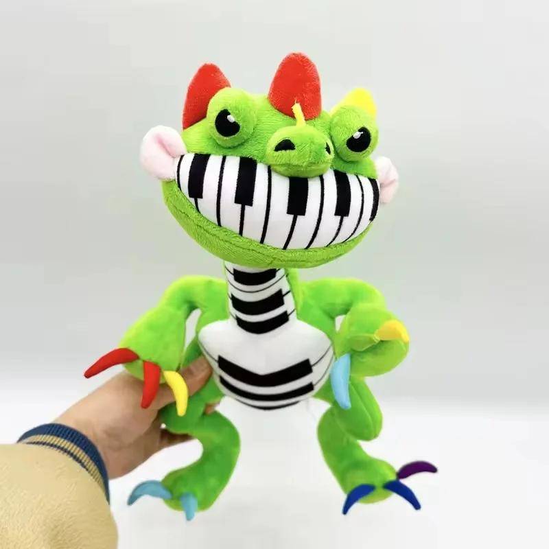 33cm Pianosaurus Plüsch Anime Nightmare Critters Yarnaby Plüschtier Weich Doey Stofftier Grüner Dinosaurier Kissenpuppe Kundenspielzeug Geschenk tiefseeblau von Joom DACH