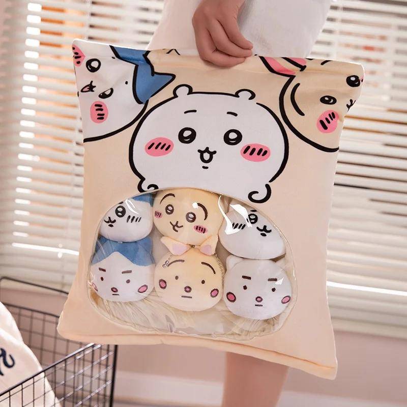 35x40CM Cartoon Eine Tüte Snacks Kaninchen Puppe Dekokissen Snacktasche Plüschtier Kreatives Bürokissen Schönes Weihnachtsgeschenk 35CMx40CM von Joom DACH