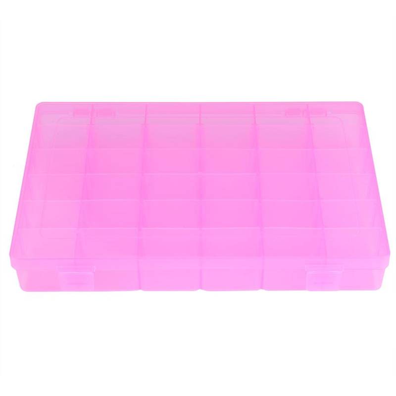 36 Fächer Kunststoffkoffer Gummiband Ohrringe Aufbewahrungsbox für Home Organizer(blau) Pink von Joom DACH