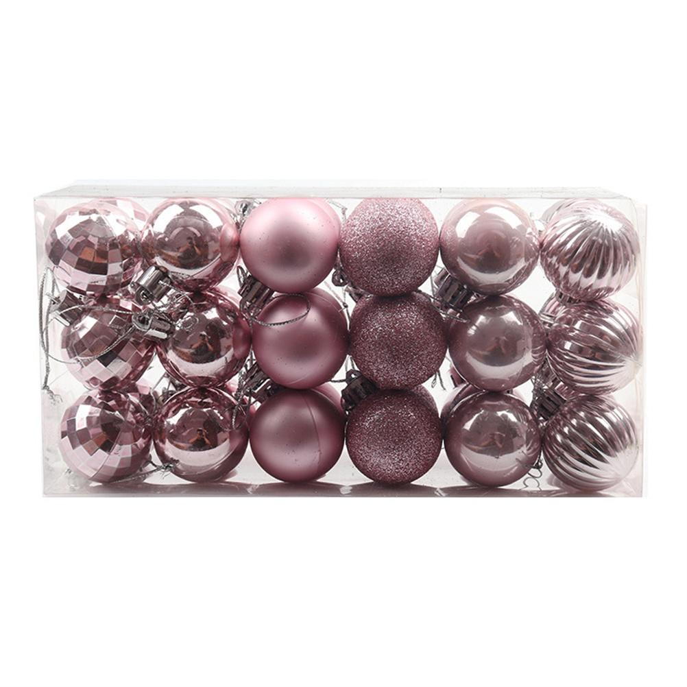 36 Stück/Set 4CM Weihnachtskugeln Weihnachtsbaumschmuck Bruchsichere Weihnachts-Plastikkugeln von Joom DACH