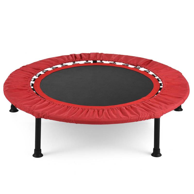 36 Zoll Fitness-Trampolin 132lbs Lasttragendes Kleinkind-Trampolin Kinder-Mini-Trampolin rot von Joom DACH