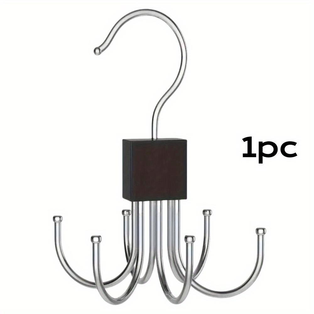 360 ° drehbarer Aufbewahrungshaken mit mehreren Klauen, Metallgürtelständer, Holz-Organizer für BHs, Krawatten, Schals, Haushaltsschrankzubehör von Joom DACH