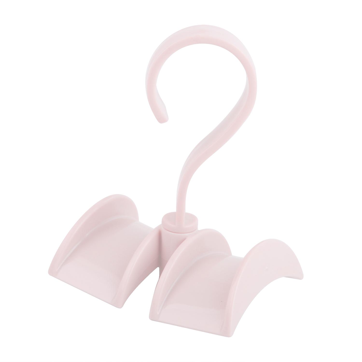 360 ° drehbarer Handtaschen-Aufhängerhalter, Kleiderschrank-Aufbewahrung, Hut-, Taschen-, Gürtel-, Krawatten-, Schalhaken, Rack-Home-Organizer, Hängehaken rosa von Joom DACH