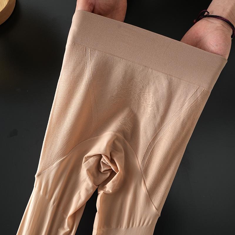 360° nahtlose Yuanbao-Strumpfhose mit hoher Taille – Damen, reißfest, hautfarben, Frühling & Herbst. Simple Package von Joom DACH