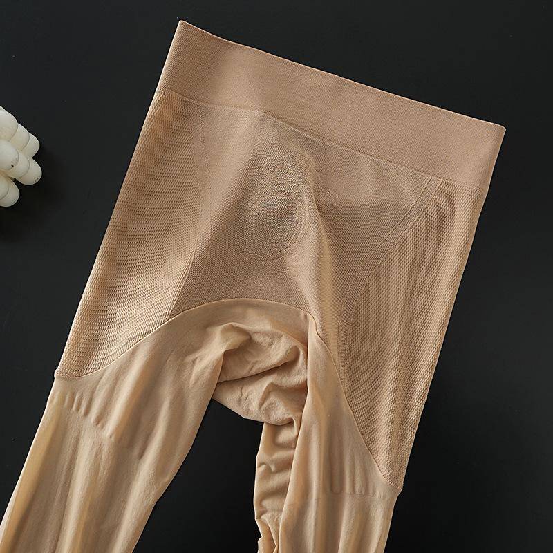 360° nahtlose Yuanbao-Strumpfhose mit hoher Taille – Damen, reißfest, hautfarben, Frühling & Herbst. Simple Package von Joom DACH