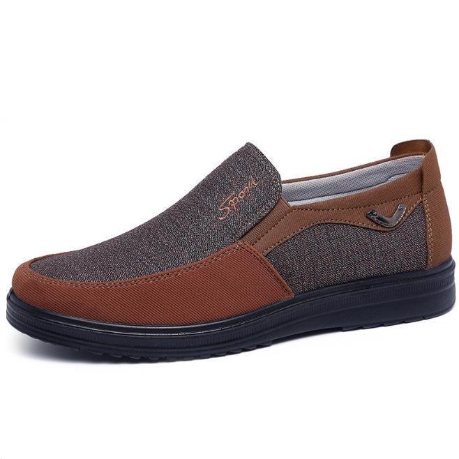 38-50 Leinwand Schuhe Männer Sommer Klassische Faulenzer Männer Casual Schuhe Atmungsaktive Wanderschuhe Flache Männer Schuhe Turnschuhe Plus Größe 44 braun von Joom DACH