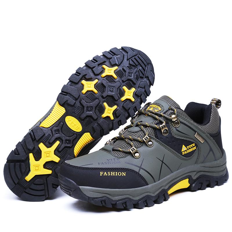 39–47 Herren-Low-Top-Wanderstiefel in Übergröße, Outdoor-Schuhe 46 armee grüne von Joom DACH