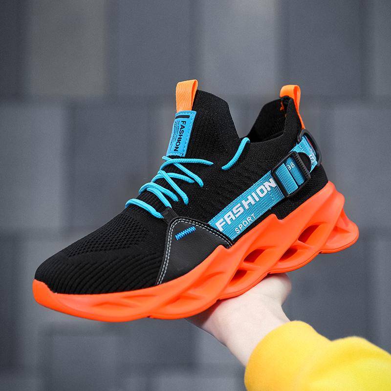 39-48Mode Herren Jugend Jungen Sport Laufschuhe Übergröße Schuhe 39-48 44 schwarz/orange von Joom DACH