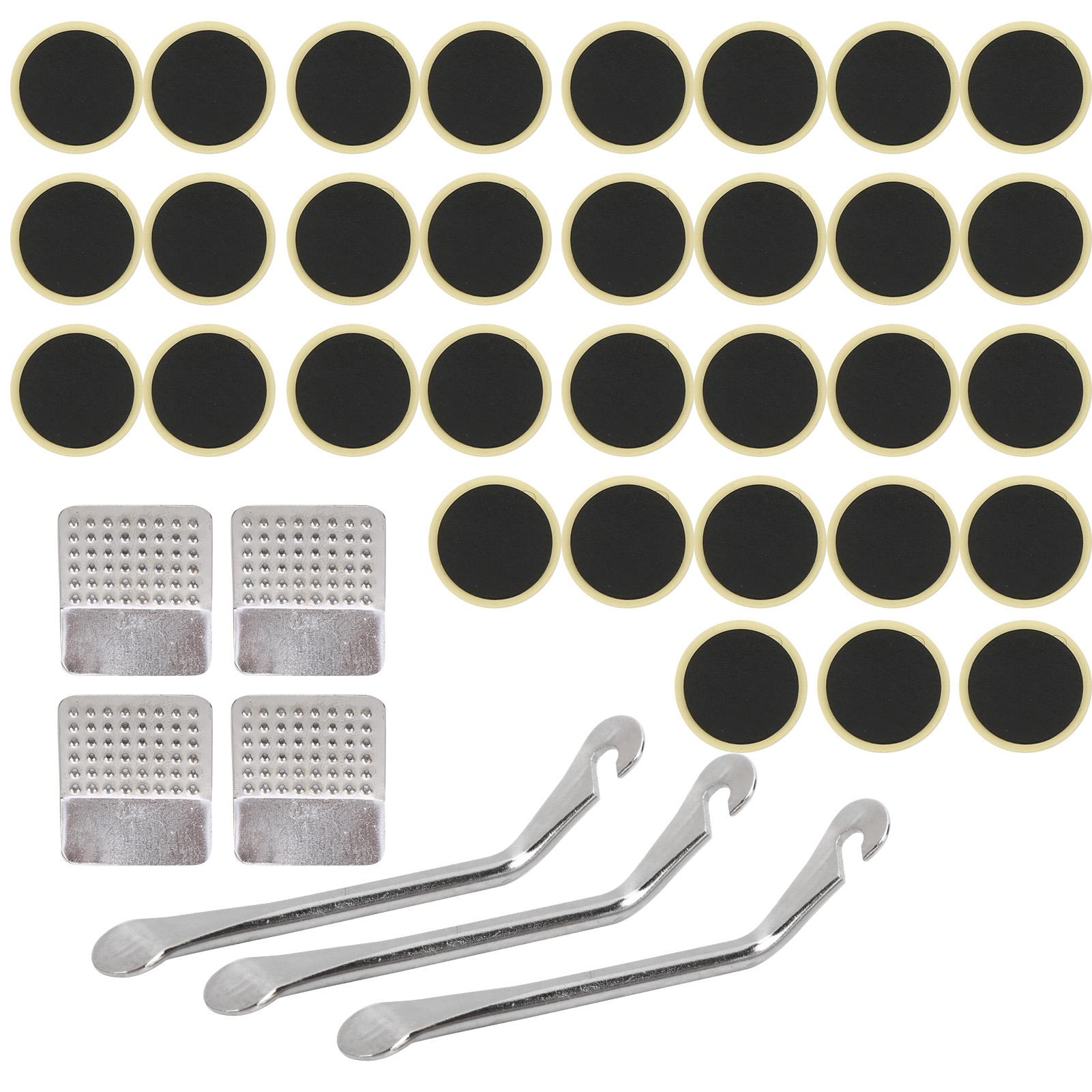 39Pcs Fahrrad Innenrohr Reparatur Kit Punktion Reparatur Werkzeug Reifen Hebel Reifen Patch Metall Raspel von Joom DACH