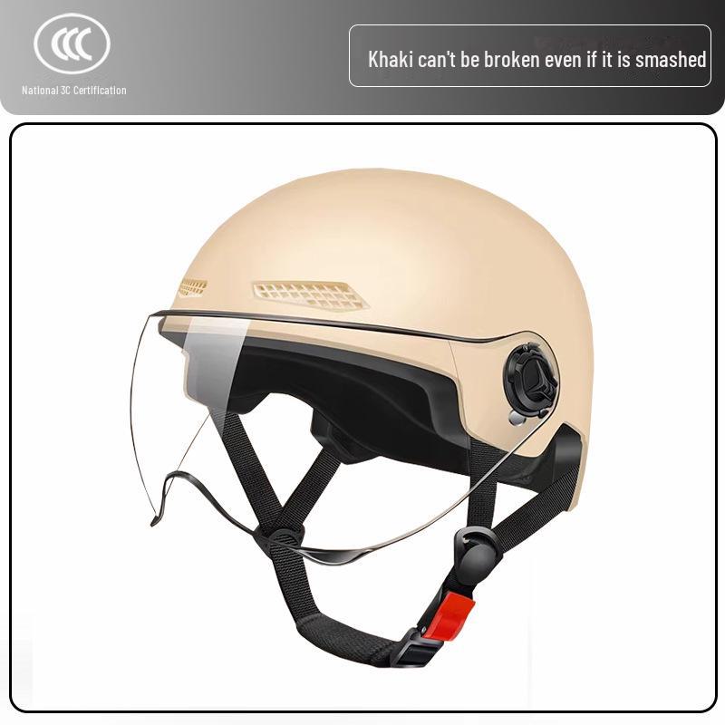 3C-zertifizierter, leichter Elektrofahrradhelm für Männer und Frauen – Sonnenschutz im Sommer, Halbhelm 3C New National Standard von Joom DACH