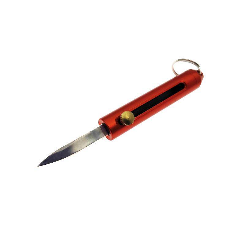 3Cr13 Edelstahl Aluminium Griff Schiebe Klinge Auspacken Schlüsselbund Messer EDC Mini Tragbare Tasche Utility Messer Klapp orange von Joom DACH