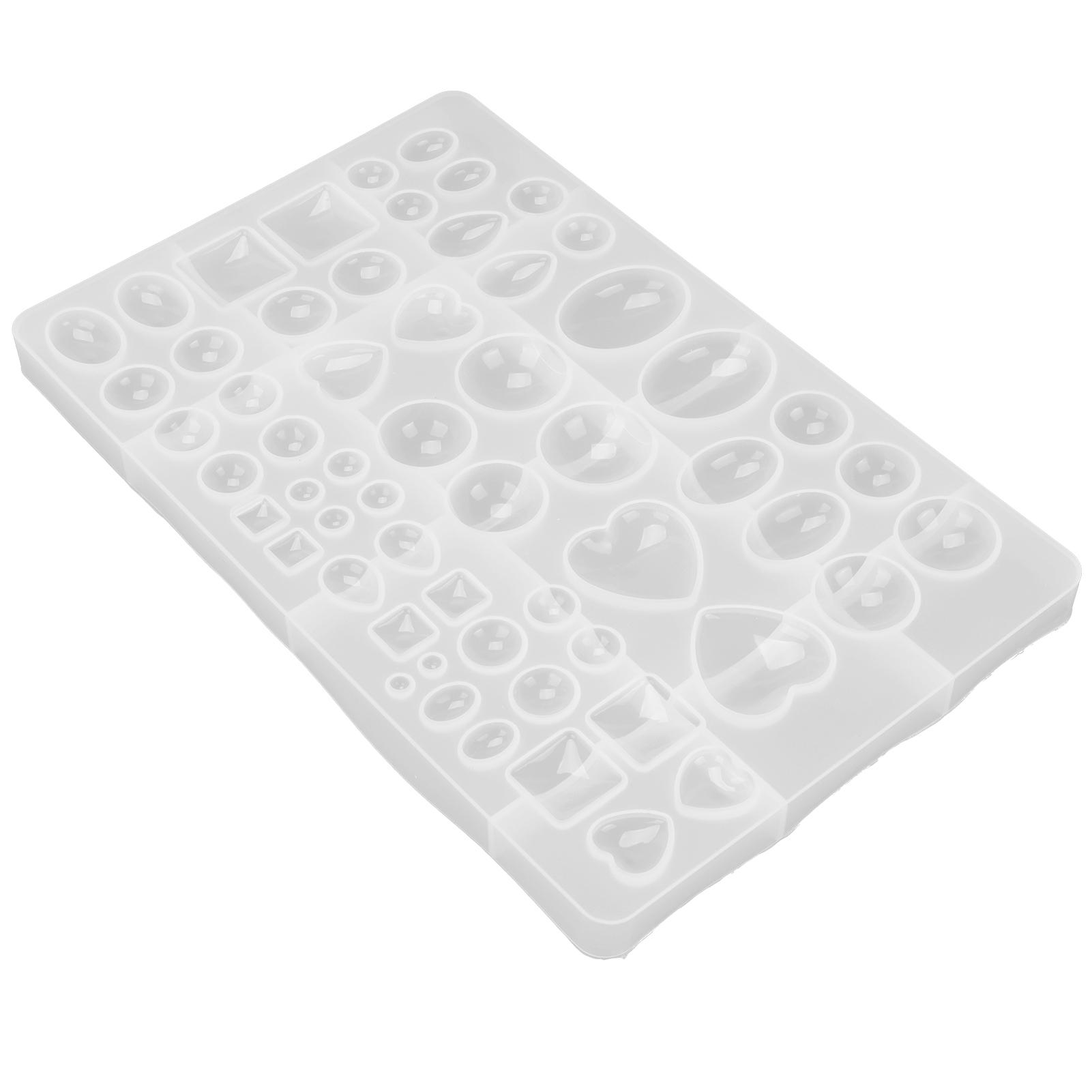 3D 65 Kavitäten Geometrie Harzgussform Schmuckanhänger Silikonform zur Dekoration von Joom DACH