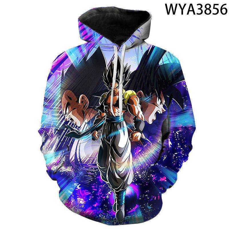 3D Anime Dragon Ball Dragon Ball Super Digitaldruck Hoodie Kapuzenpullover Männer und Frauen Erwachsene Kinderkleidung 2XL von Joom DACH