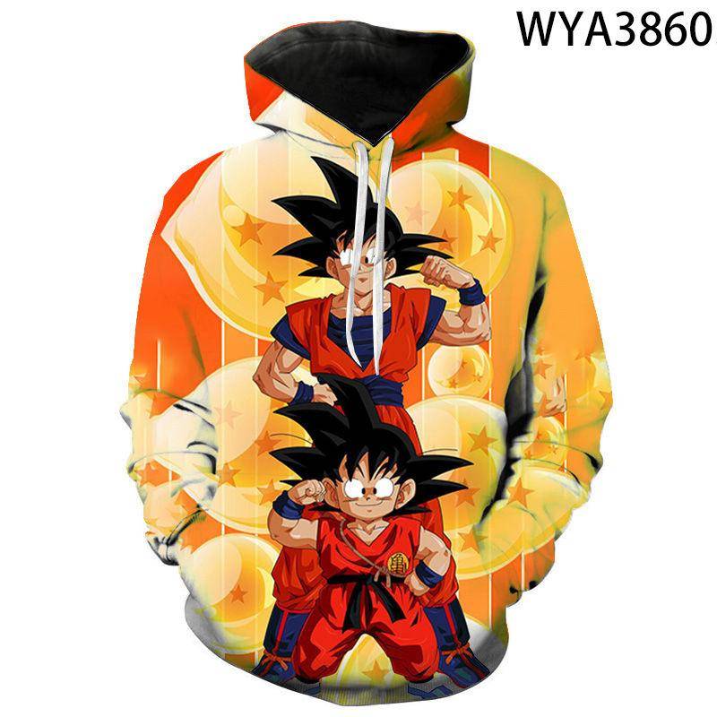 3D Anime Dragon Ball Dragon Ball Super Digitaldruck Hoodie Kapuzenpullover Männer und Frauen Erwachsene Kinderkleidung 2XL von Joom DACH