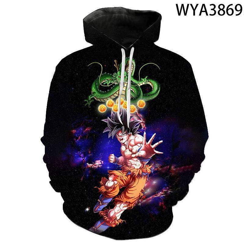 3D Anime Dragon Ball Dragon Ball Super Digitaldruck Hoodie Kapuzenpullover Männer und Frauen Erwachsene Kinderkleidung XL von Joom DACH