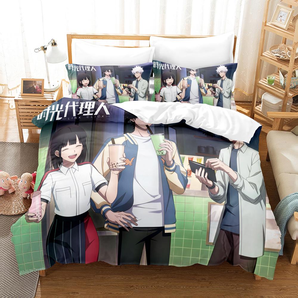 3D Anime The Link Click Bettwäsche-Sets Bettbezug-Set mit Kissenbezug Twin Full Queen King Bettwäsche Bettwäsche für Heimtextilien EU Twin 135x200cm von Joom DACH
