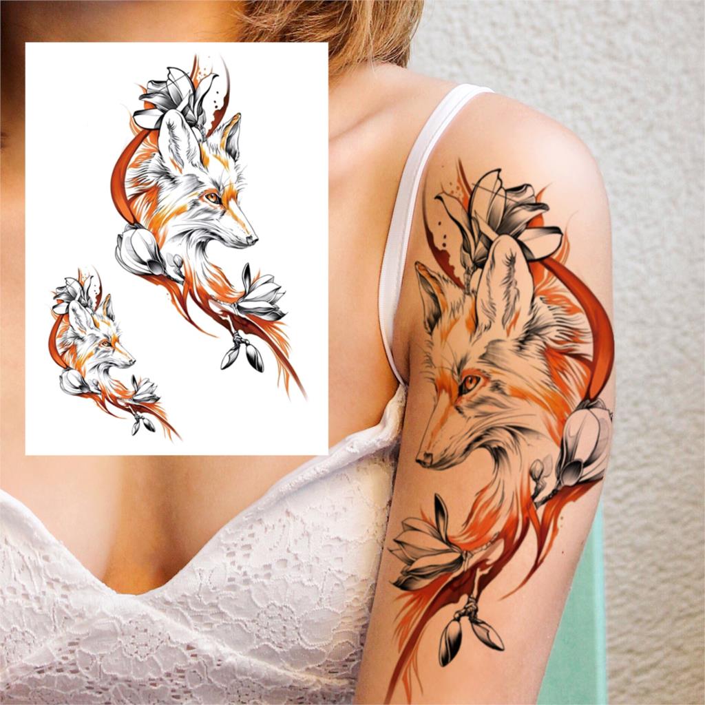 3D Aquarell Blume Temporäre Tattoo Für Frauen Mädchen Gefälschte Pfingstrose Rose Tattoo Aufkleber Schmetterling Spitze Sweatpea Flora Tatoos Bein von Joom DACH