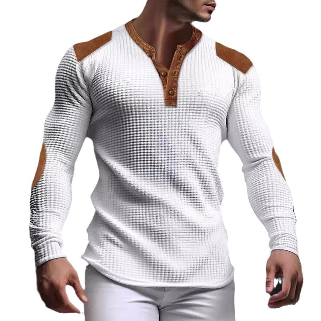 3D Atmungsaktives Herren Casual Sweatshirt Herbst V-Ausschnitt Oberteil mit Knopf Mode Herren T-Shirt M weiß 3D Atmungsaktives Herren Casual Sweatshirt Herbst V-Ausschnitt Oberteil mit Knopf Mode Herren T-Shirt M weiß von Joom DACH