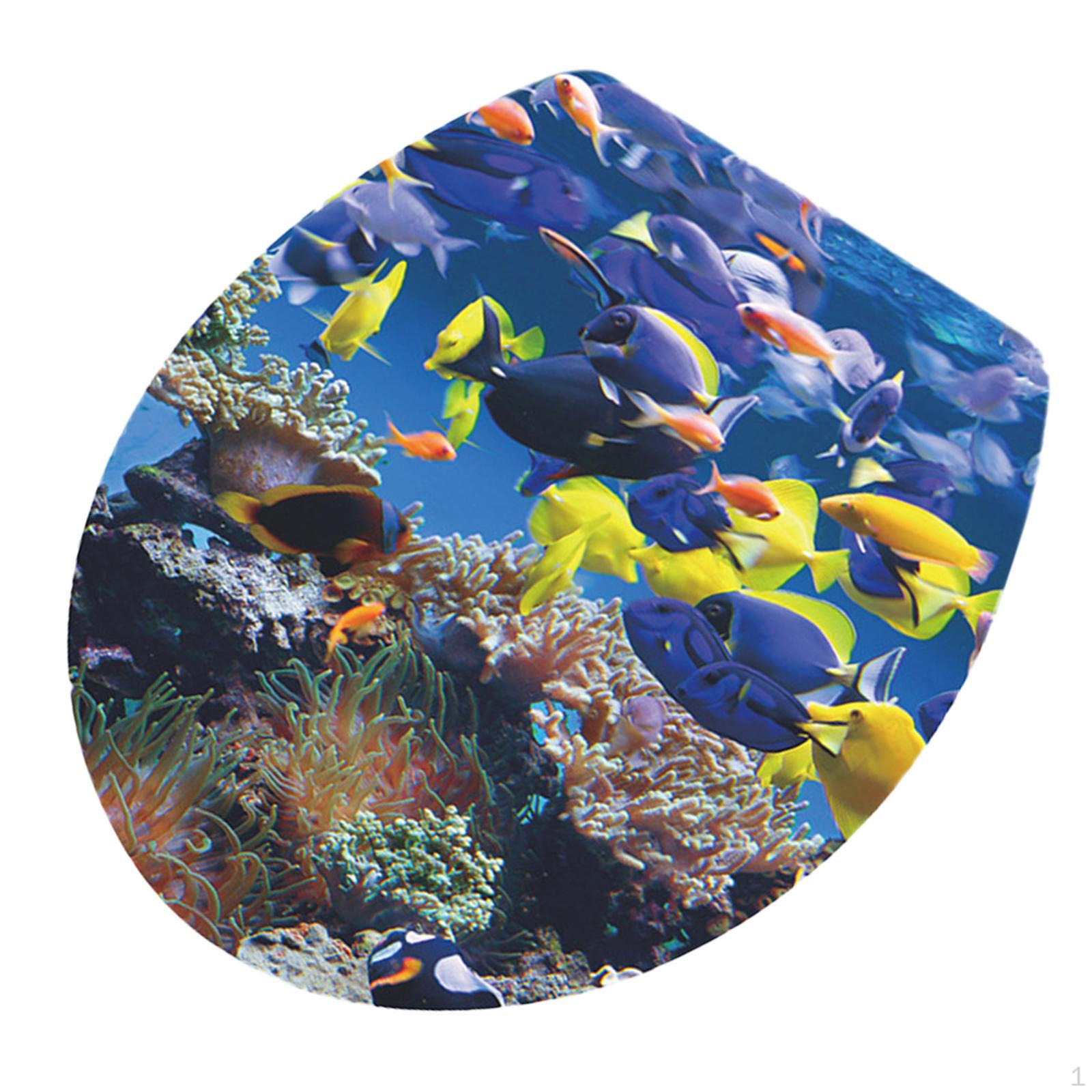 3D-Aufkleber für Toilettendeckel als Heimdekoration. Style A von Joom DACH