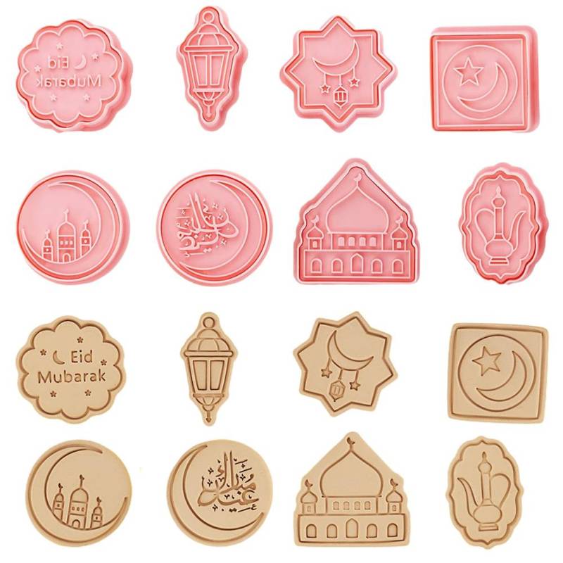 3D Ausstecher Set Ramadan Dekoration Eid Al Fitr Formen Ausstecher Stempel DIY Kuchen Backwerkzeuge von Joom DACH