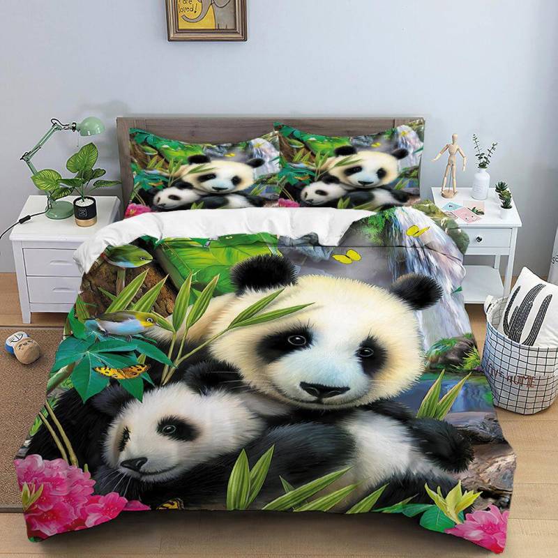3D-Bettwäscheset mit hochauflösendem Digitaldruck, Tierbettdecke und Kissenbezug, AU/EU/US/UK/DE, Heimdekoration in voller Größe AU Double 180x210cm 3D-Bettwäscheset mit hochauflösendem Digitaldruck, Tierbettdecke und Kissenbezug, AU/EU/US/UK/DE, Heimdekoration in voller Größe AU Double 180x210cm von Joom DACH