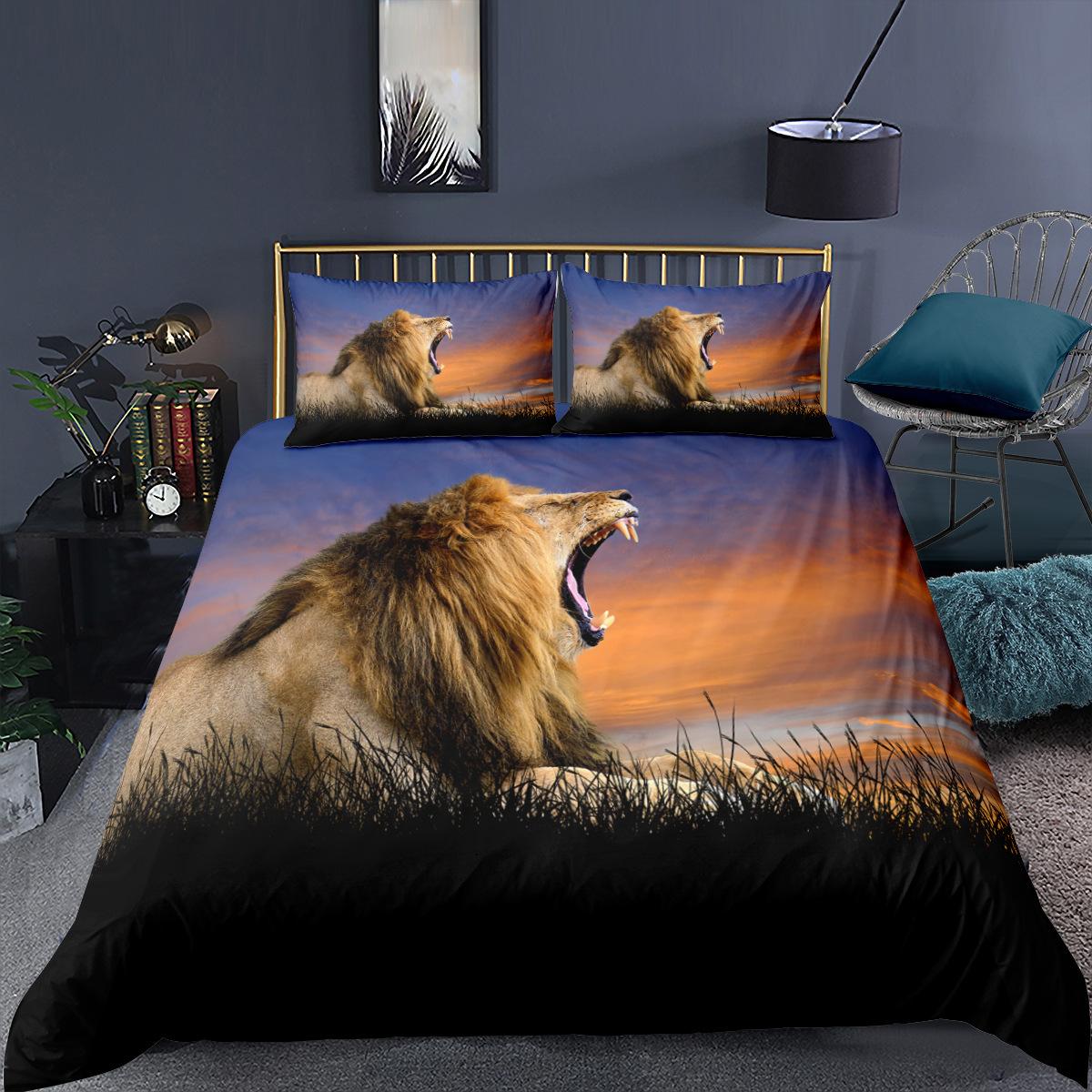 3D-Bettwäscheset mit hochauflösendem Digitaldruck, Tierbettdecke und Kissenbezug, AU/EU/US/UK/DE, Heimdekoration in voller Größe AU Double 180x210cm 3D-Bettwäscheset mit hochauflösendem Digitaldruck, Tierbettdecke und Kissenbezug, AU/EU/US/UK/DE, Heimdekoration in voller Größe AU Double 180x210cm von Joom DACH